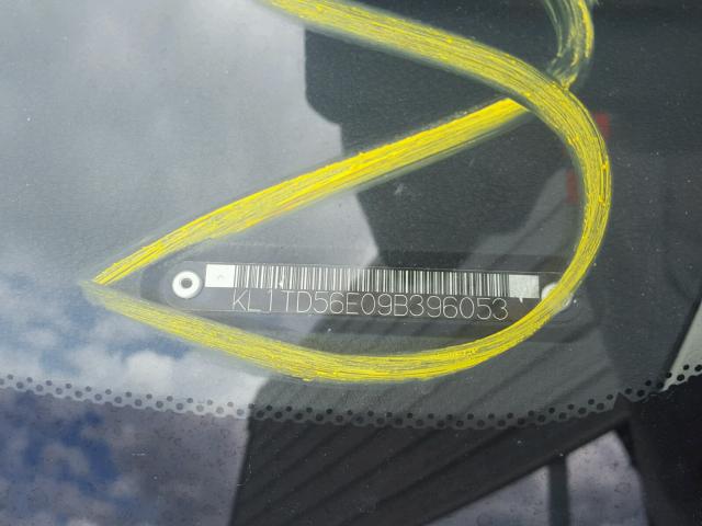 KL1TD56E09B396053 - 2009 CHEVROLET AVEO LS SILVER photo 10