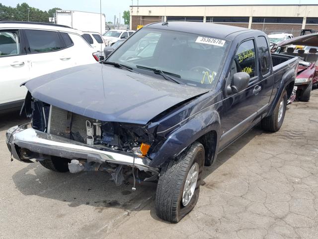 1GCDT49E788204919 - 2008 CHEVROLET COLORADO L BLUE photo 2