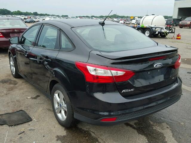 1FAHP3F27CL415723 - 2012 FORD FOCUS SE BLACK photo 3