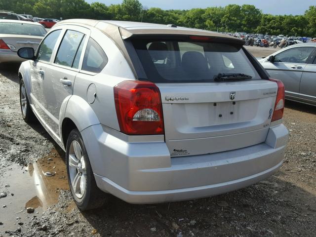 1B3CB4HA1AD605412 - 2010 DODGE CALIBER SX SILVER photo 3