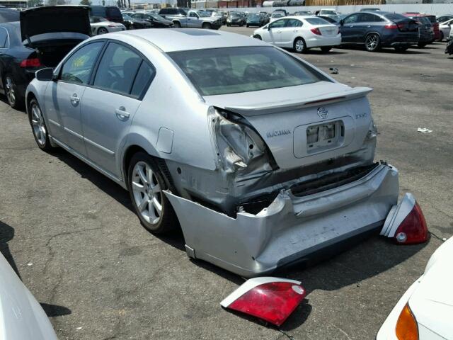 1N4BA41E77C832201 - 2007 NISSAN MAXIMA SE SILVER photo 3