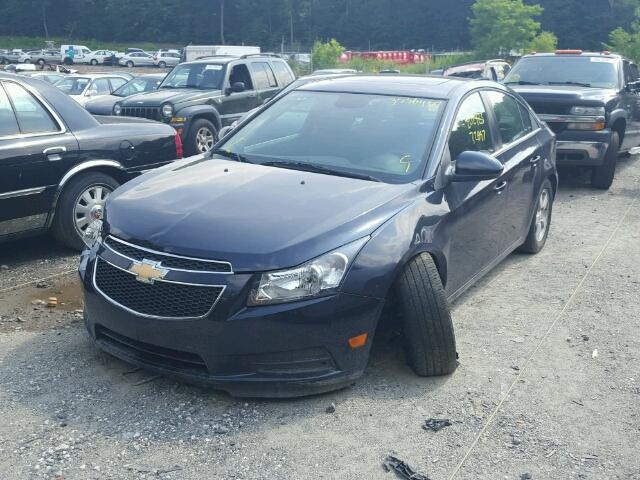 1G1PC5SB3E7202923 - 2014 CHEVROLET CRUZE LT BLUE photo 2