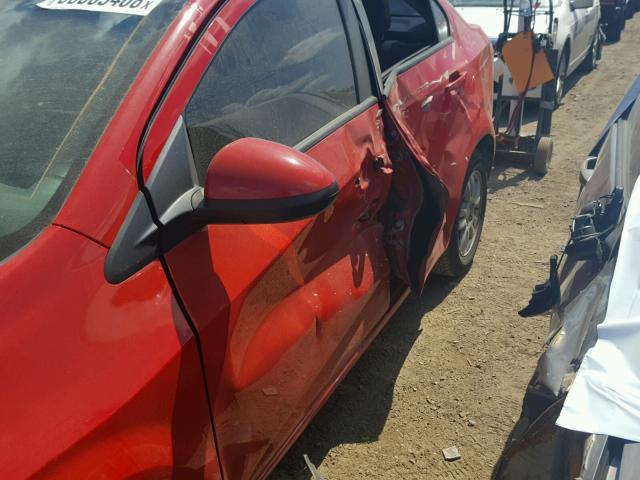 1G1JA5SH1C4167989 - 2012 CHEVROLET SONIC LS 红色 照片 10
