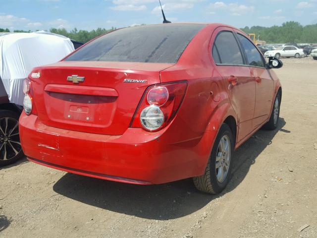 1G1JA5SH1C4167989 - 2012 CHEVROLET SONIC LS 红色 照片 4