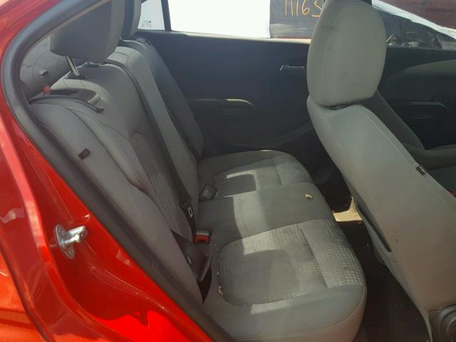 1G1JA5SH1C4167989 - 2012 CHEVROLET SONIC LS 红色 照片 6