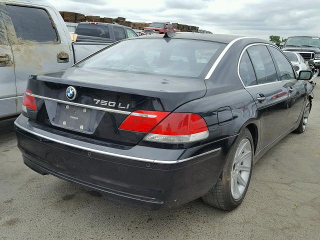 WBAHN83536DT25699 - 2006 BMW 750 LI BLACK photo 4