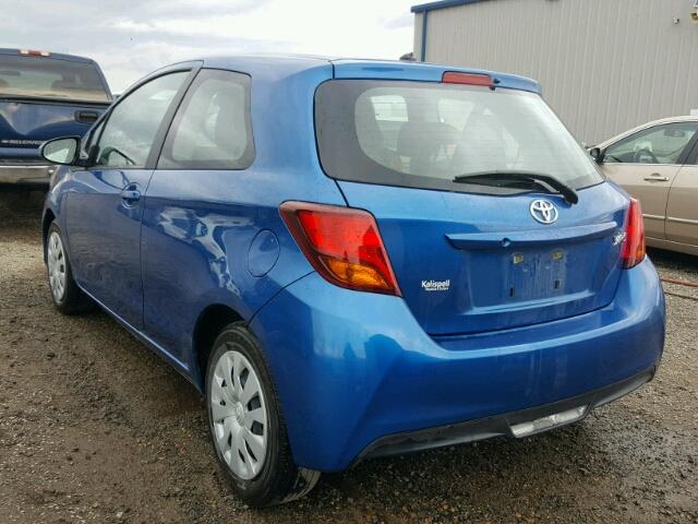 VNKJTUD37HA074343 - 2017 TOYOTA YARIS L BLUE photo 3