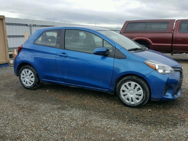 VNKJTUD37HA074343 - 2017 TOYOTA YARIS L BLUE photo 9