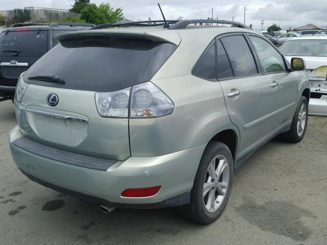 JTJHW31U182063500 - 2008 LEXUS RX 400H SILVER photo 4