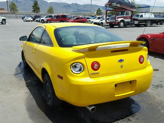 1G1AK15F777415487 - 2007 CHEVROLET COBALT LS YELLOW photo 3