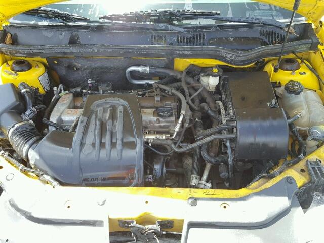 1G1AK15F777415487 - 2007 CHEVROLET COBALT LS YELLOW photo 7