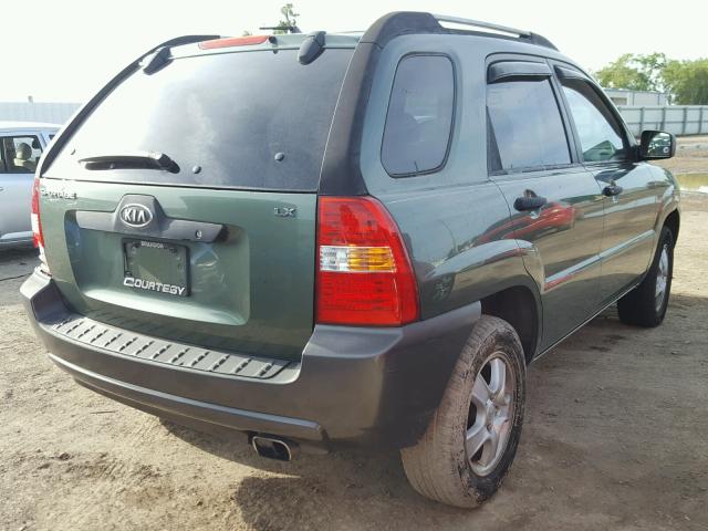 KNDJF724457043752 - 2005 KIA NEW SPORTA GREEN photo 4