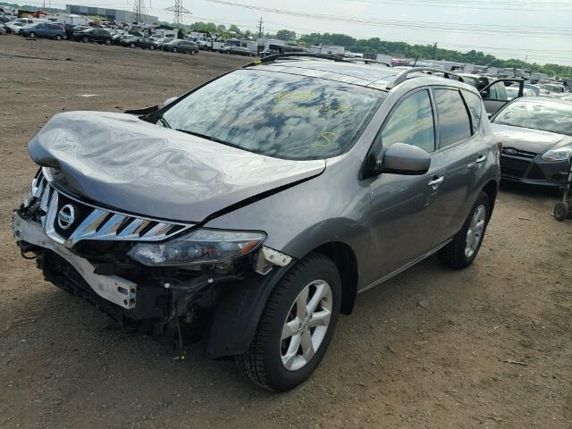 JN8AZ18W29W149386 - 2009 NISSAN MURANO S GRAY photo 2