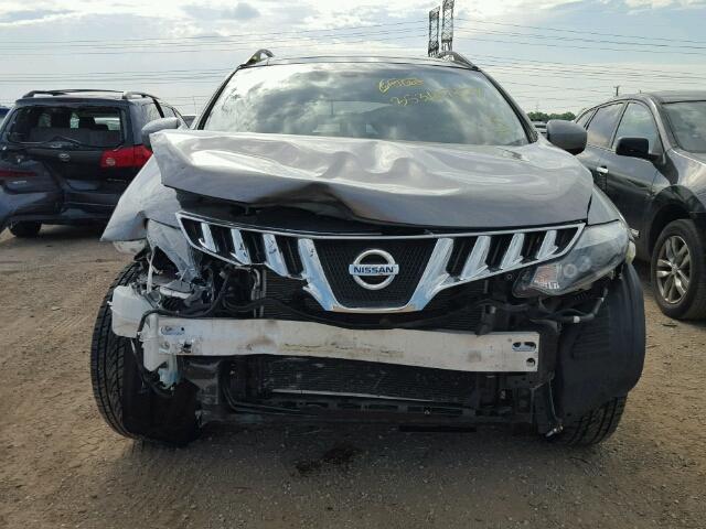 JN8AZ18W29W149386 - 2009 NISSAN MURANO S GRAY photo 9