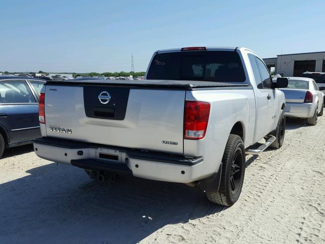 1N6BA0CH3BN324831 - 2011 NISSAN TITAN S SILVER photo 4