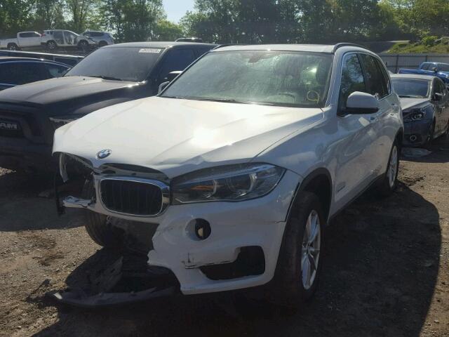 5UXKR0C51F0K57729 - 2015 BMW X5 XDRIVE3 WHITE photo 2