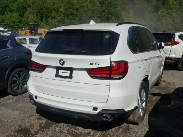 5UXKR0C51F0K57729 - 2015 BMW X5 XDRIVE3 WHITE photo 4
