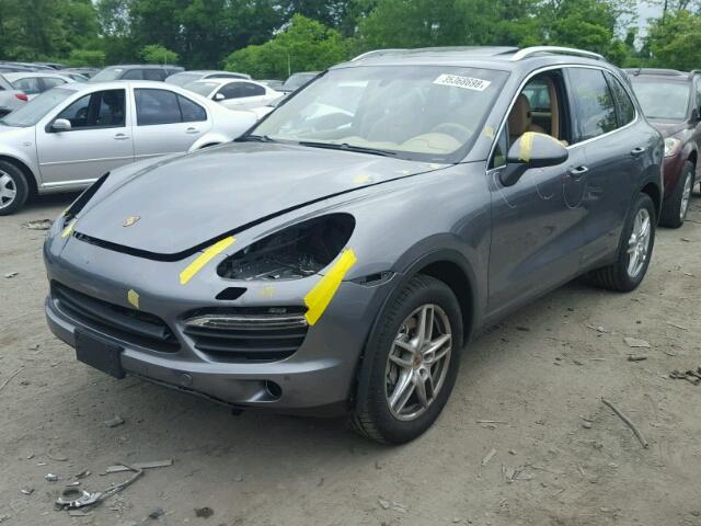 WP1AB2A22DLA84481 - 2013 PORSCHE CAYENNE S GRAY photo 2