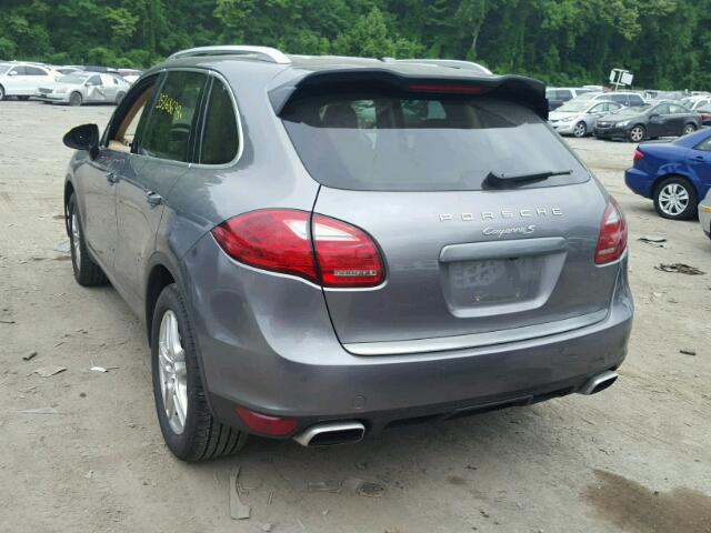 WP1AB2A22DLA84481 - 2013 PORSCHE CAYENNE S GRAY photo 3