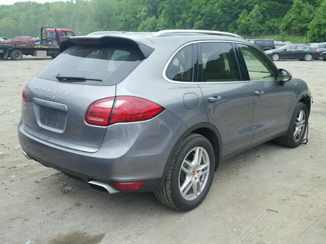 WP1AB2A22DLA84481 - 2013 PORSCHE CAYENNE S GRAY photo 4