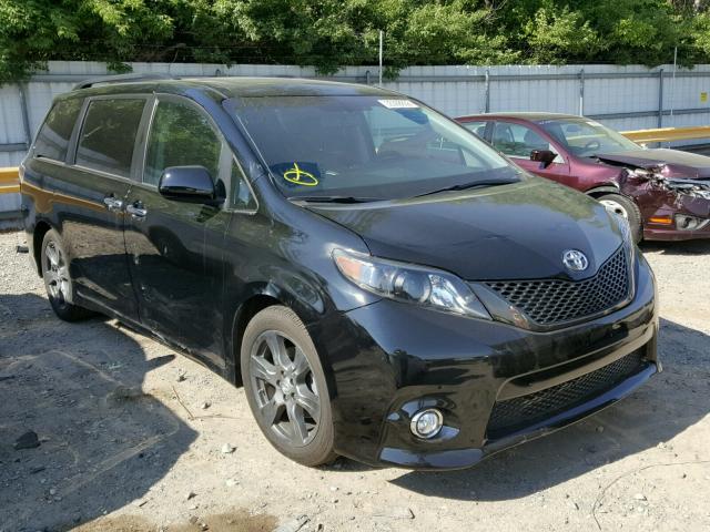 5TDXZ3DC6HS776717 - 2017 TOYOTA SIENNA SE BLACK photo 1