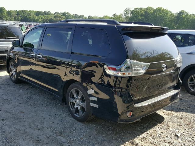 5TDXZ3DC6HS776717 - 2017 TOYOTA SIENNA SE BLACK photo 3