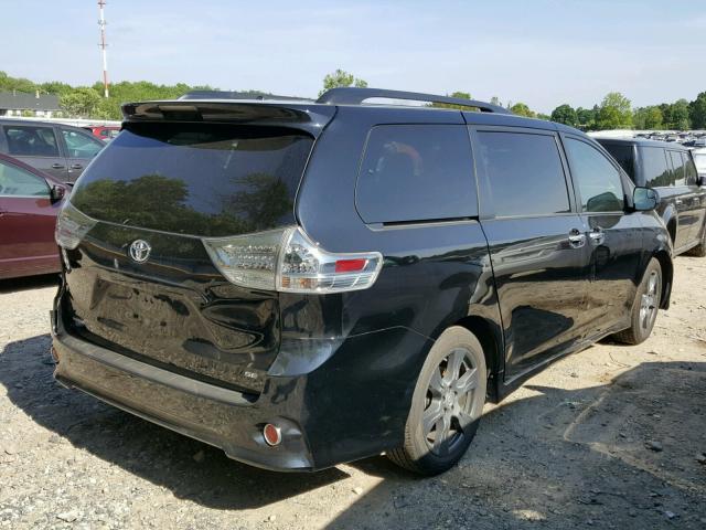 5TDXZ3DC6HS776717 - 2017 TOYOTA SIENNA SE BLACK photo 4