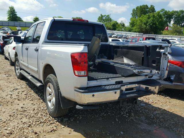 1N6BA0EC0EN509537 - 2014 NISSAN TITAN S SILVER photo 3