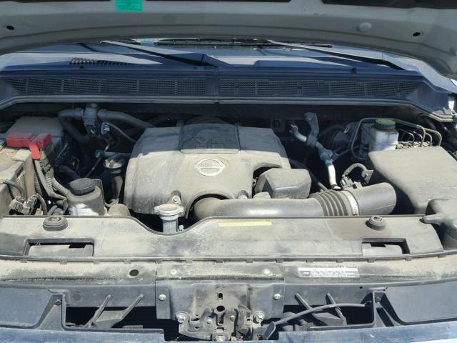 1N6BA0EC0EN509537 - 2014 NISSAN TITAN S SILVER photo 7