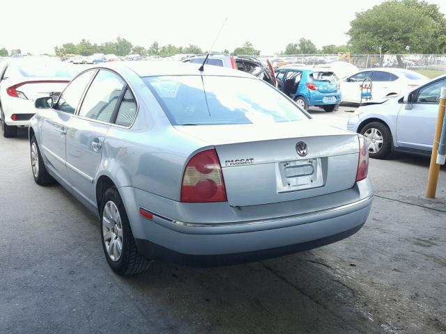 WVWPD63B33P266286 - 2003 VOLKSWAGEN PASSAT GLS BLUE photo 3