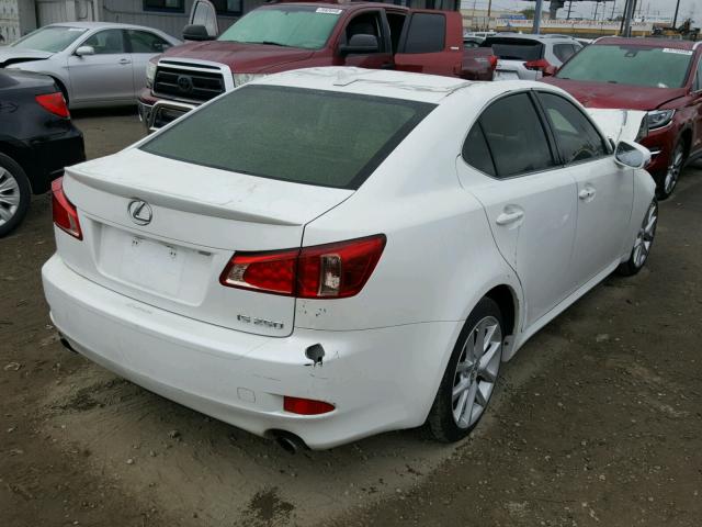 JTHBF5C23C5179089 - 2012 LEXUS IS 250 WHITE photo 4