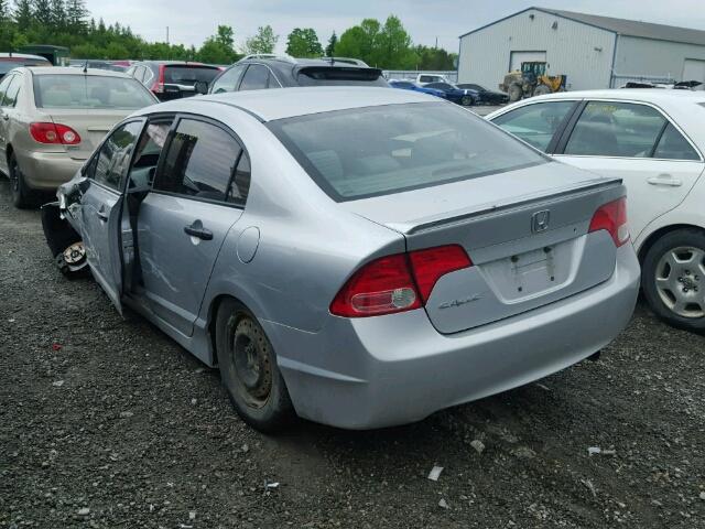 2HGFA16418H103685 - 2008 HONDA CIVIC DX-G SILVER photo 3