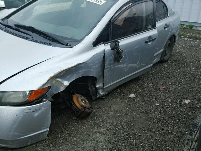 2HGFA16418H103685 - 2008 HONDA CIVIC DX-G SILVER photo 9