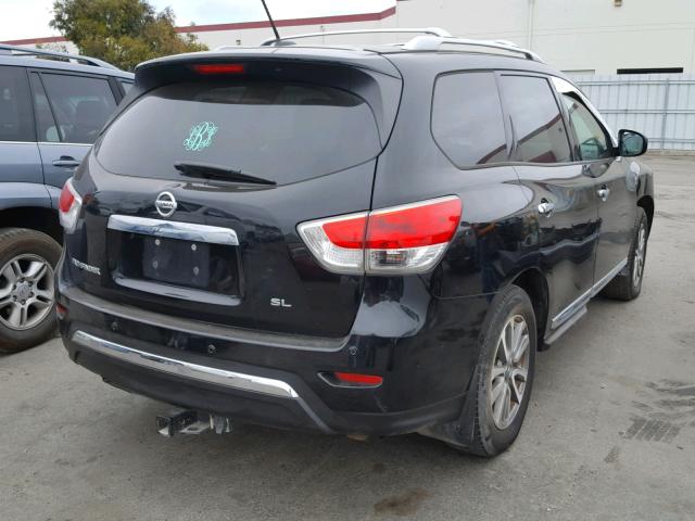 5N1AR2MN5DC603750 - 2013 NISSAN PATHFINDER BLACK photo 4