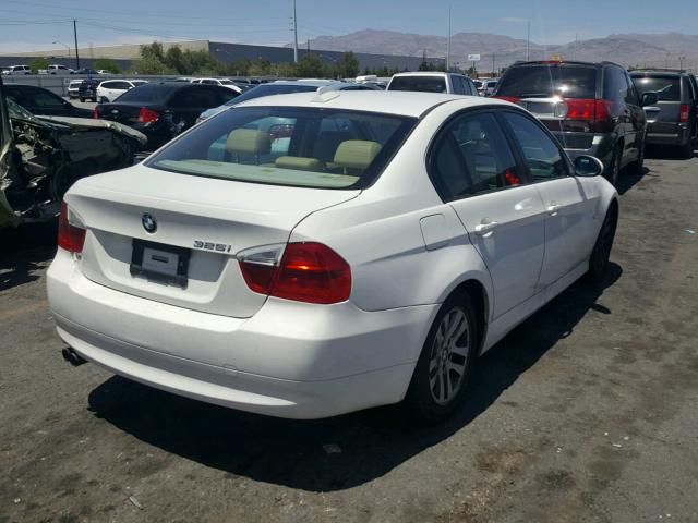 WBAVB17566NK38807 - 2006 BMW 325 I AUTO WHITE photo 4