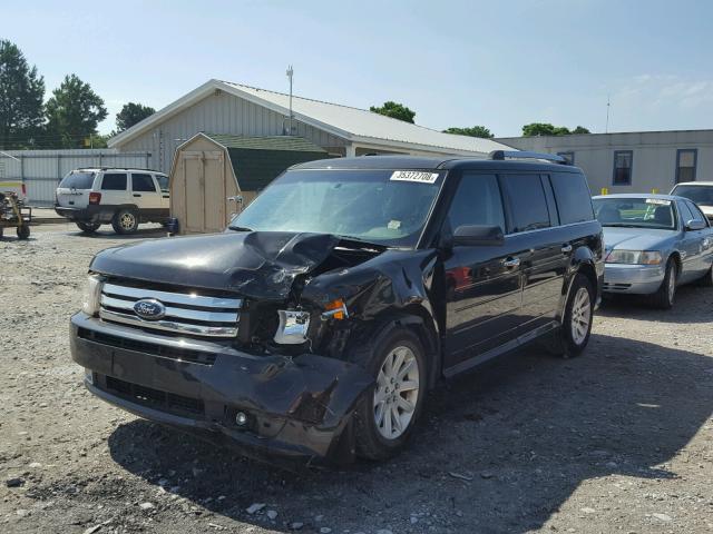 2FMGK5CC3ABD03202 - 2010 FORD FLEX SEL BLACK photo 2