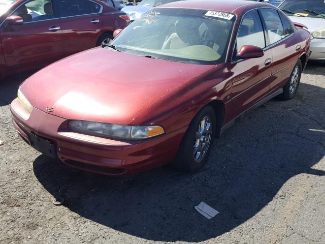 1G3WS52H21F161789 - 2001 OLDSMOBILE INTRIGUE G BURGUNDY photo 2