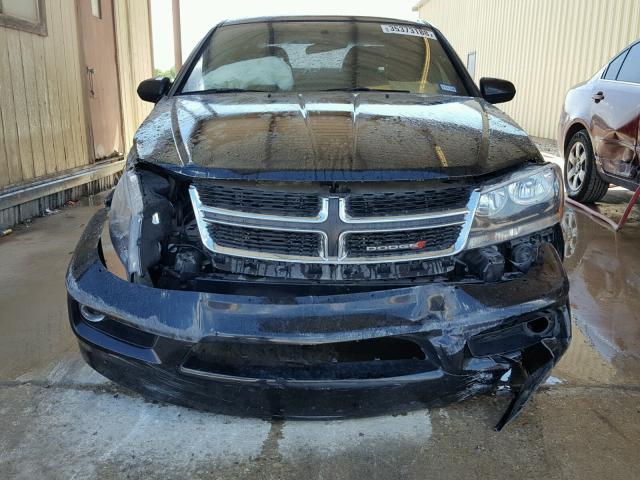 1C3CDZCG9DN525019 - 2013 DODGE AVENGER SX BLACK photo 9