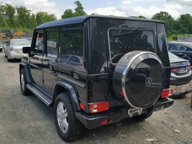 WDCYR49E22X129294 - 2002 MERCEDES-BENZ G 500 BLACK photo 3