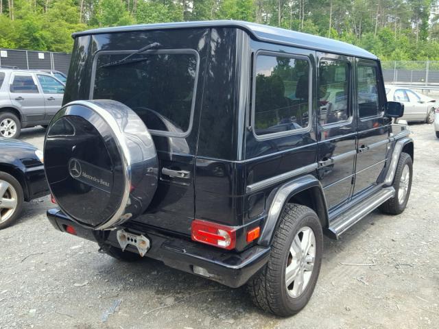 WDCYR49E22X129294 - 2002 MERCEDES-BENZ G 500 BLACK photo 4