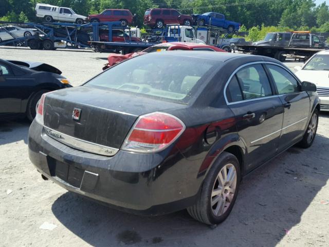 1G8ZS57N98F235404 - 2008 SATURN AURA XE BLACK photo 4