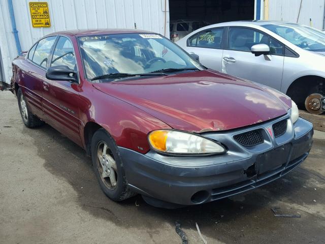 1G2NF52E8YM880867 - 2000 PONTIAC GRAND AM S Tünd qırmızı foto 1