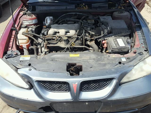 1G2NF52E8YM880867 - 2000 PONTIAC GRAND AM S Tünd qırmızı foto 7