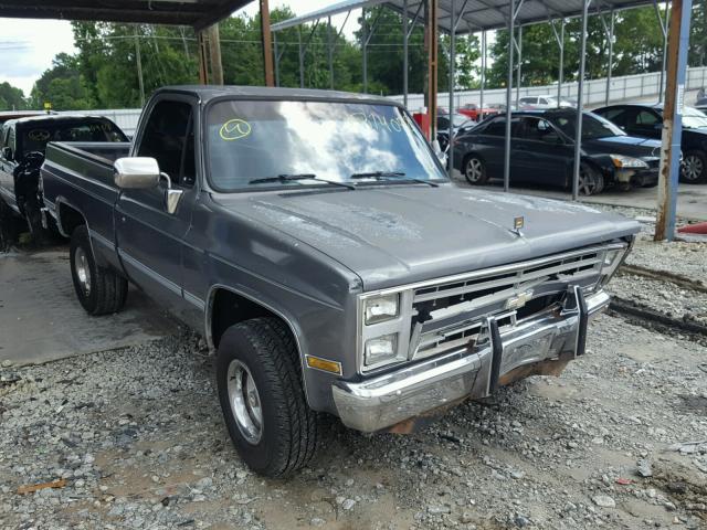 1GCDR14KXHF405607 - 1987 CHEVROLET R10 GRAY photo 1