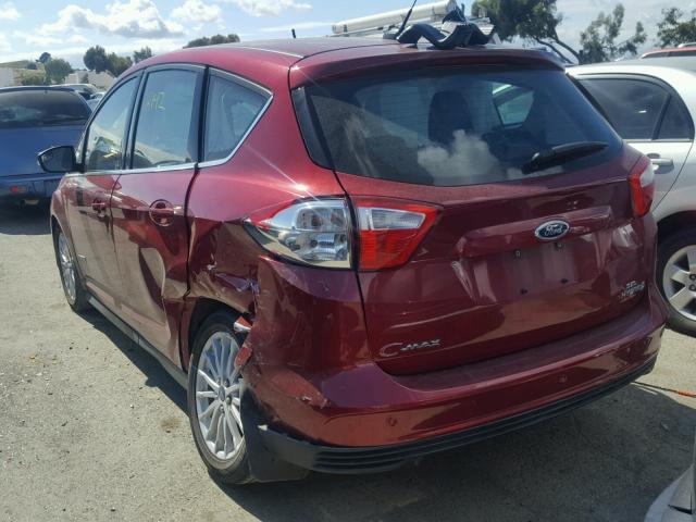 1FADP5BU4EL507179 - 2014 FORD C-MAX SEL RED photo 3