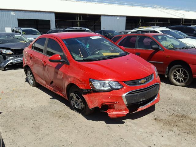 1G1JB5SH1H4155653 - 2017 CHEVROLET SONIC LS 红色 照片 1