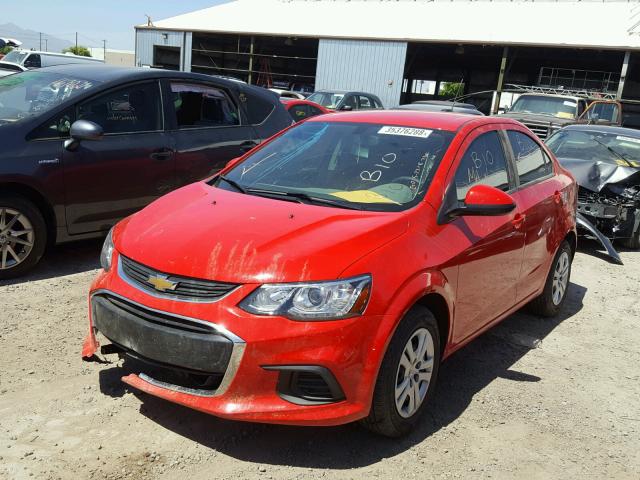 1G1JB5SH1H4155653 - 2017 CHEVROLET SONIC LS 红色 照片 2
