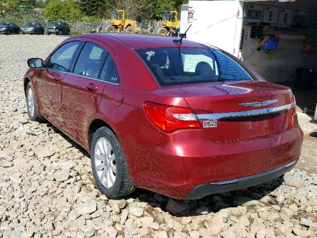 1C3CCBBB9DN758527 - 2013 CHRYSLER 200 TOURIN RED photo 3