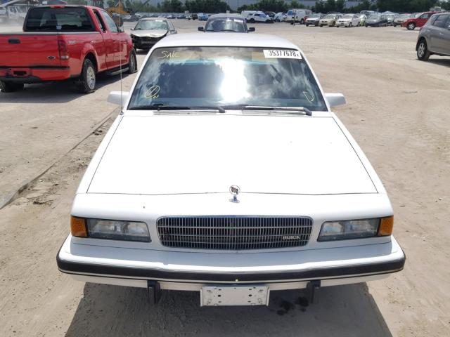 1G4AL51N2KT424957 - 1989 BUICK CENTURY LI WHITE photo 9