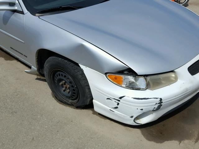 1G2WK52J51F218252 - 2001 PONTIAC GRAND PRIX SILVER photo 9